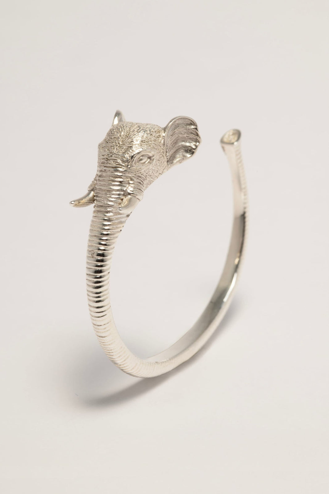 Sterling Silver Large Elephant Bangle