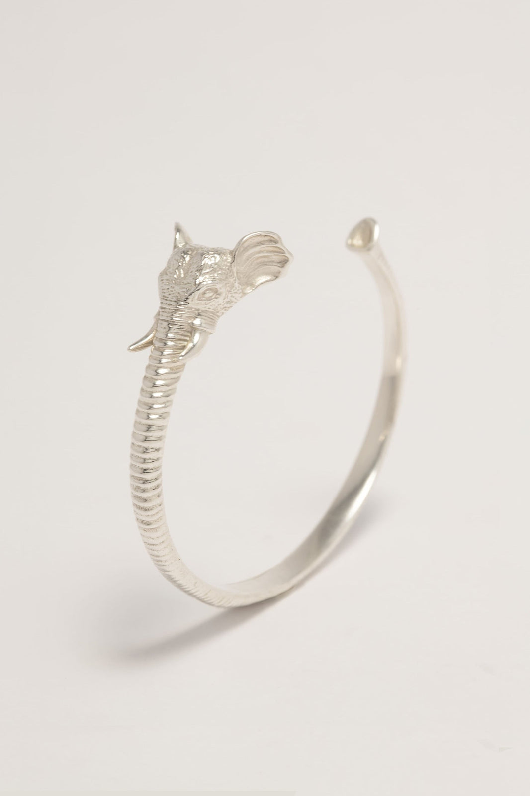 Sterling Silver Small Elephant Bangle