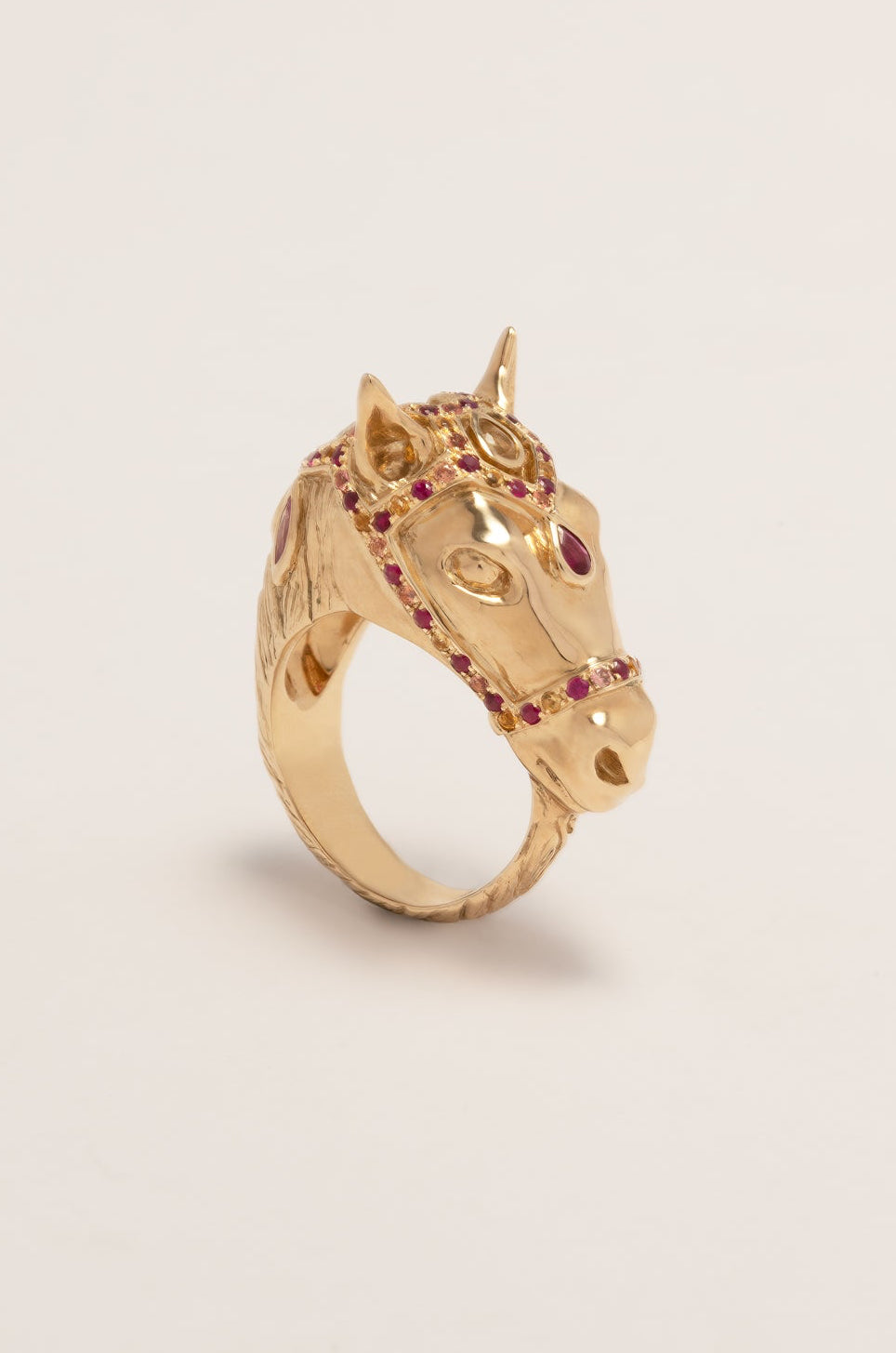 9kt Gold Festive Horse Ring