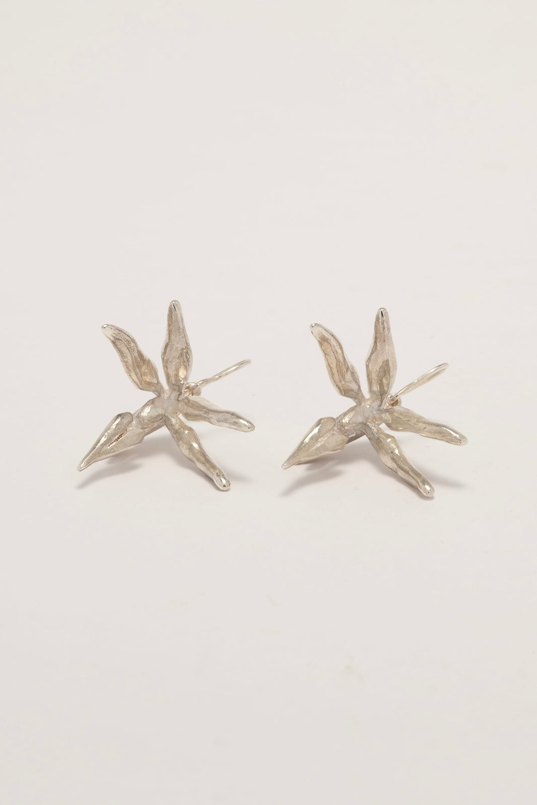 Sterling Silver Bird of Paradise Hook Earrings