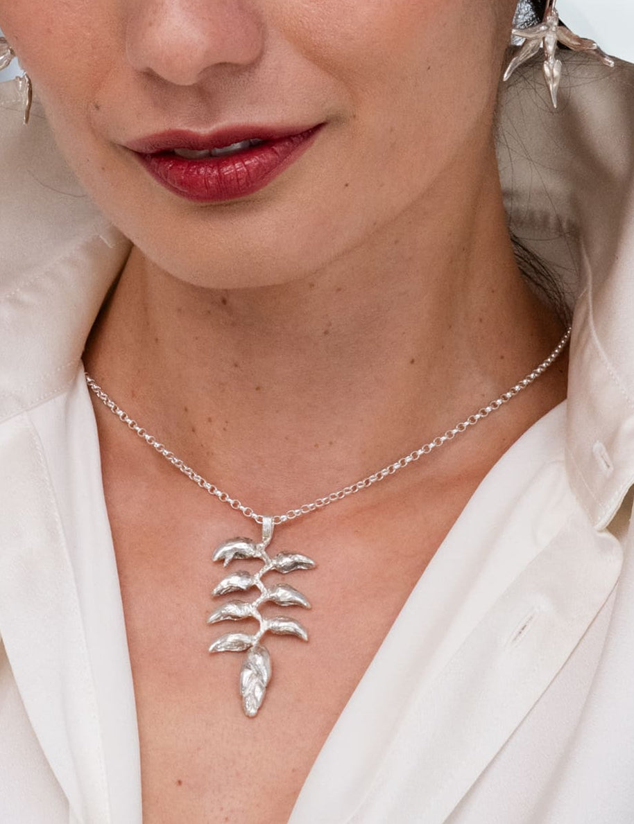 Sterling Silver Bird of Paradise Pendant