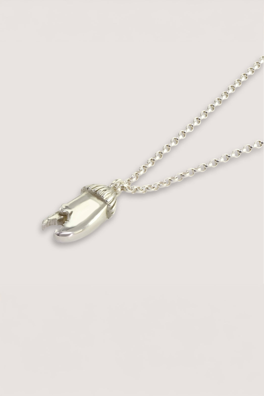 Sterling Silver Crab Claw Pendant