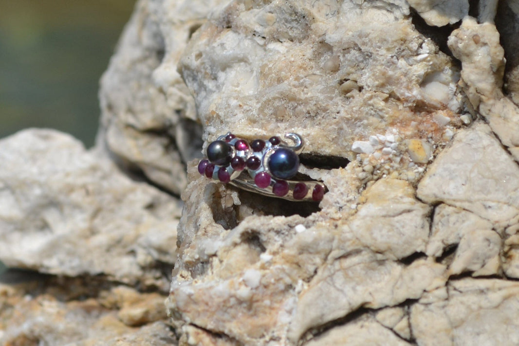 Sterling Silver Octopus Cocktail Ring