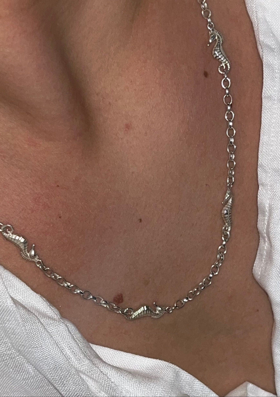 Sterling Silver Seahorse Necklace