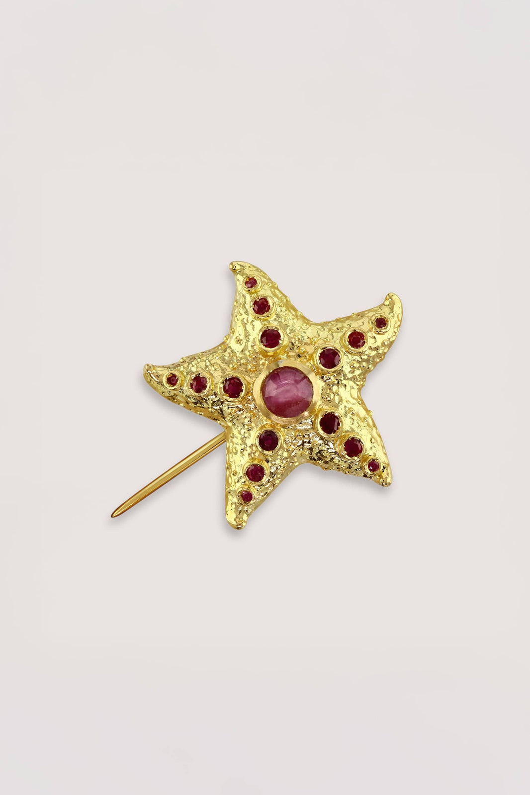 18kt Gold Starfish Brooch